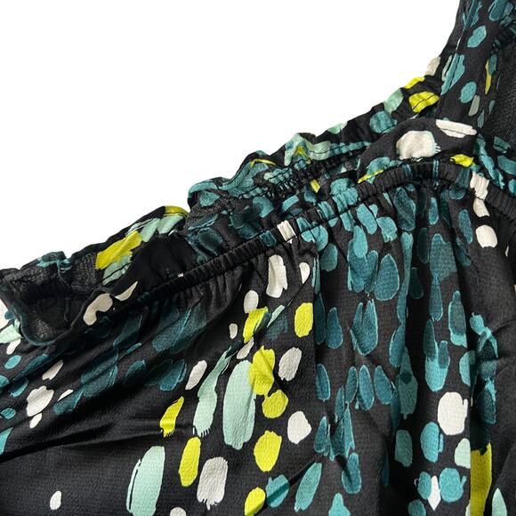 Torrid Women's Plus Size Teal Dot Print Square Neck Crop Cami - Size 6 - NWT - Picture 6 of 9